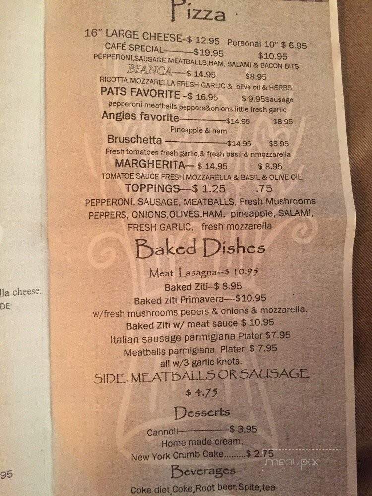 The Italian Cafe - Childersburg, AL menu_pic