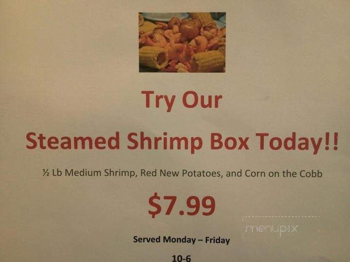 Dave's Seafood Resturant - Tanner, AL menu_pic
