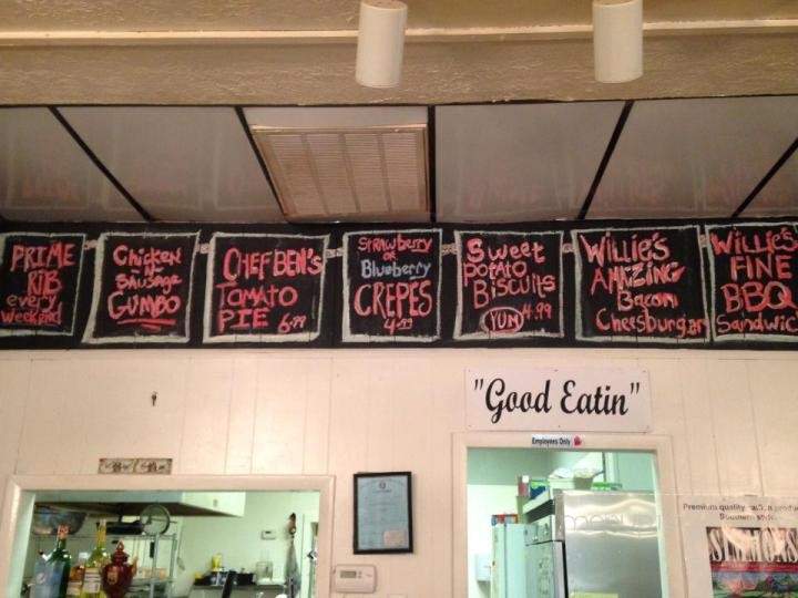 Willie's - Glencoe, AL menu_pic