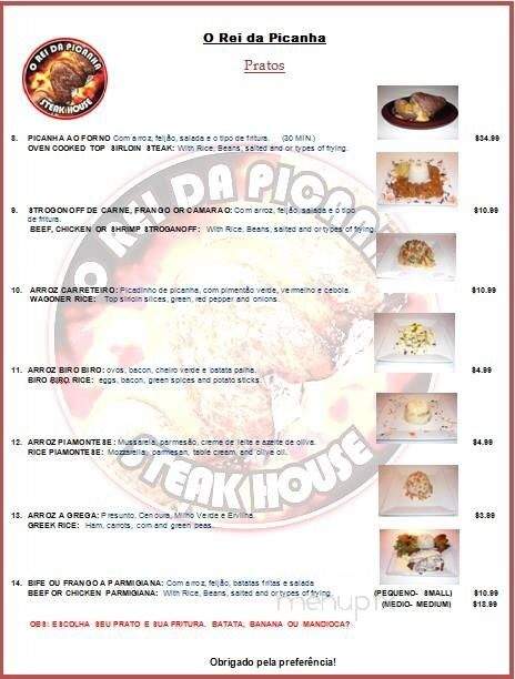 O Rei Da Picanha Steakhouse - Philadelphia, PA menu_pic