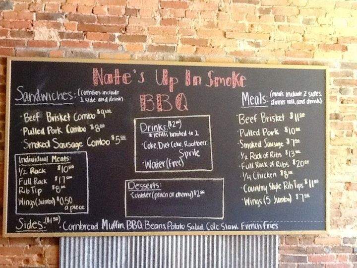 Nate's Up In Smoke BBQ - Three Rivers, MI menu_pic