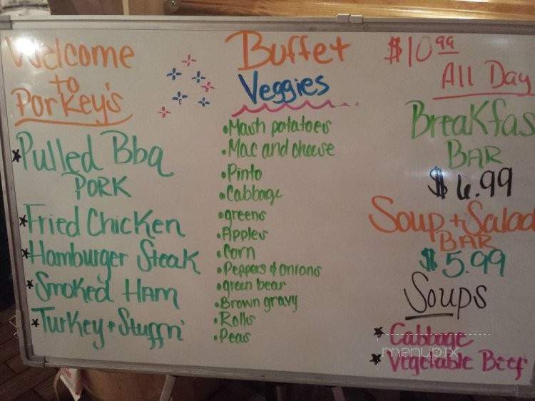 Porky's - Galax, VA menu_pic