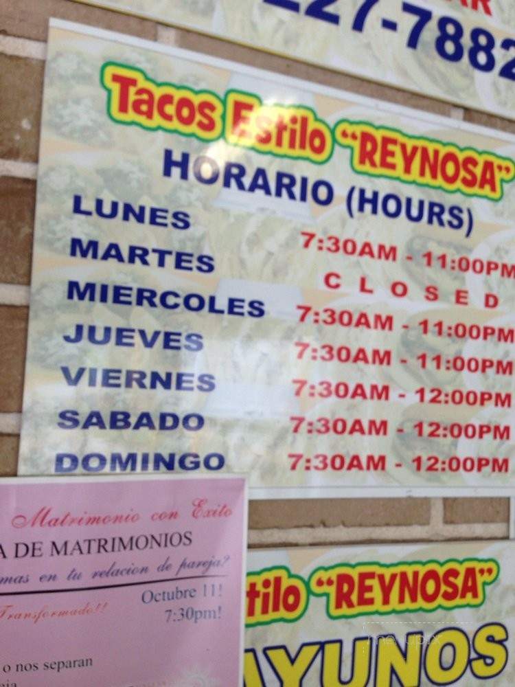 /250124874/Tacos-Estilo-Reynosa-Menu-Houston-TX - Houston, TX