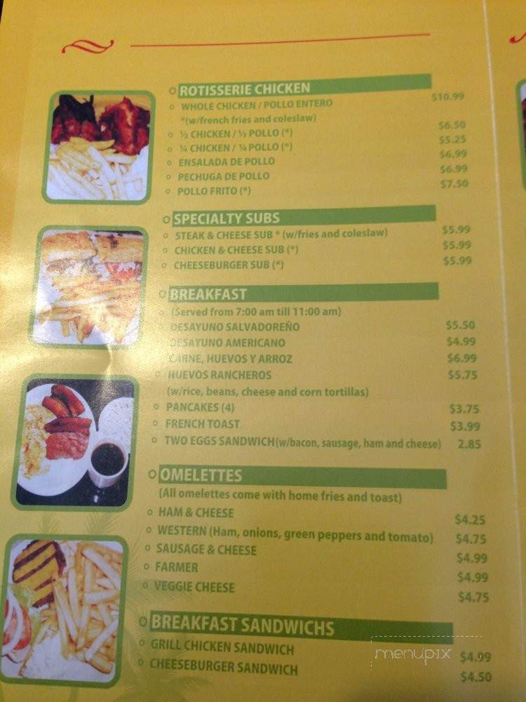 Polleria Tres Amigos - Rockville, MD menu_pic