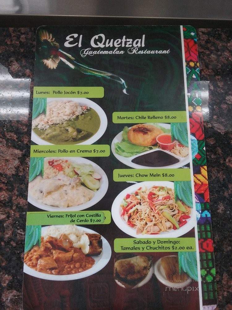 /250391882/El-Quetzal-Menu-Beltsville-MD - Beltsville, MD