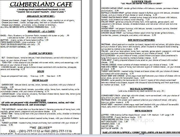 /250362600/Cumberland-Cafe-Menu-Cumberland-MD - Cumberland, MD