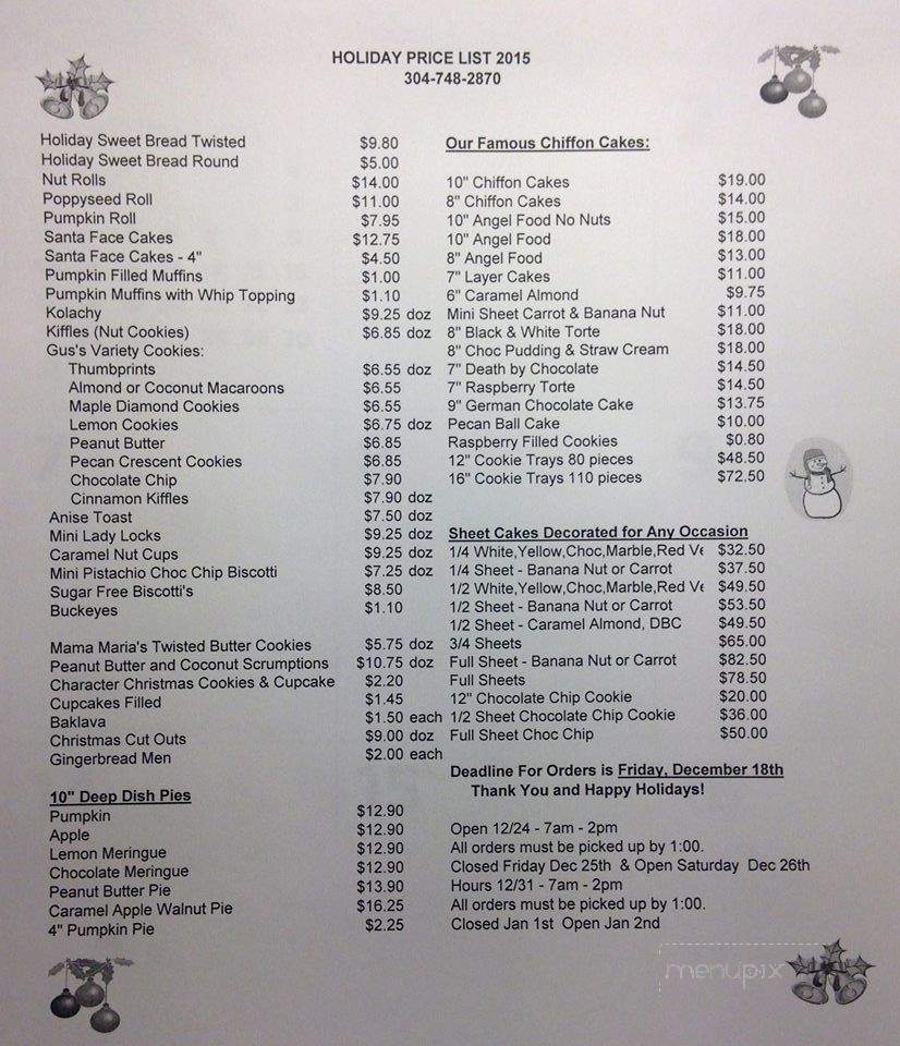 Gus's Goodies - Weirton, WV menu_pic