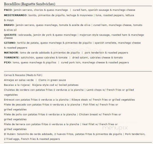Casa D' Rosa - Miami, FL menu_pic