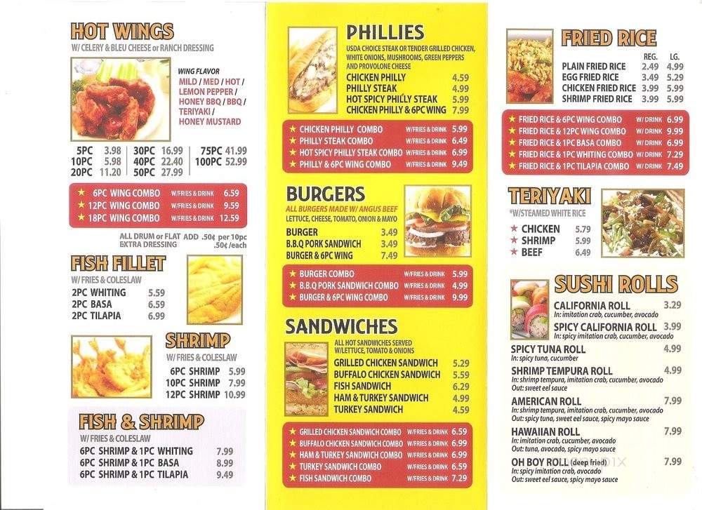 American Wings - Compton, CA menu_pic