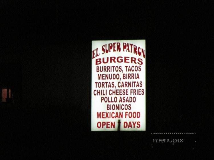 El Super Patron - Carson, CA menu_pic