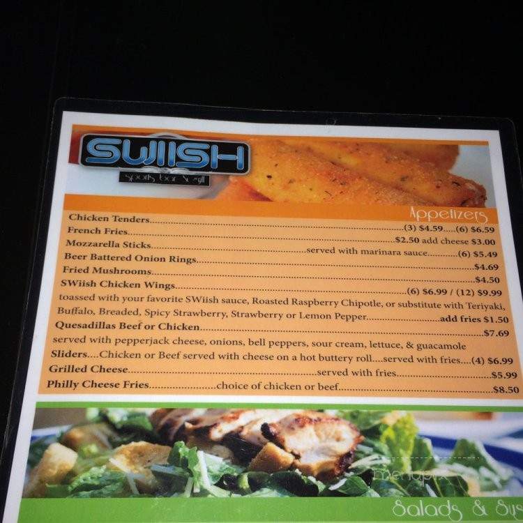 Swiish Sports Bar and Grill - Saint Louis, MO menu_pic