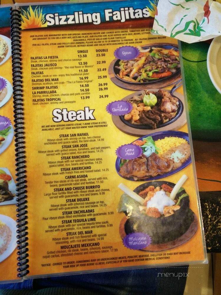 Casa Fiesta - Newton, KS menu_pic
