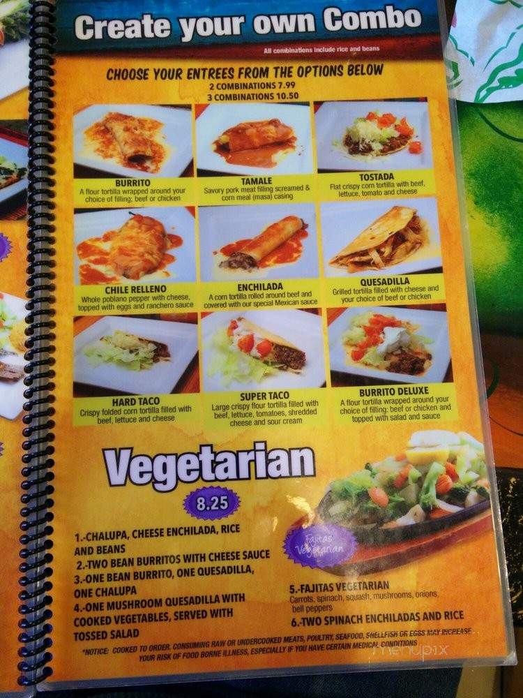 Casa Fiesta - Newton, KS menu_pic
