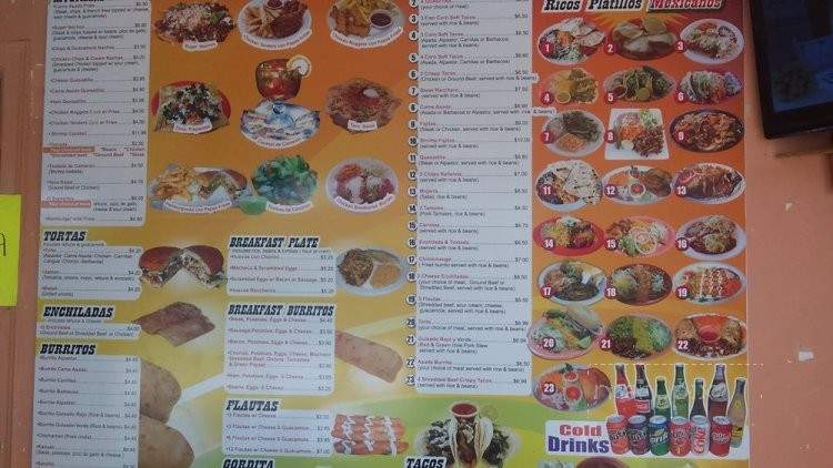 Gorditas Express - Wichita, KS menu_pic