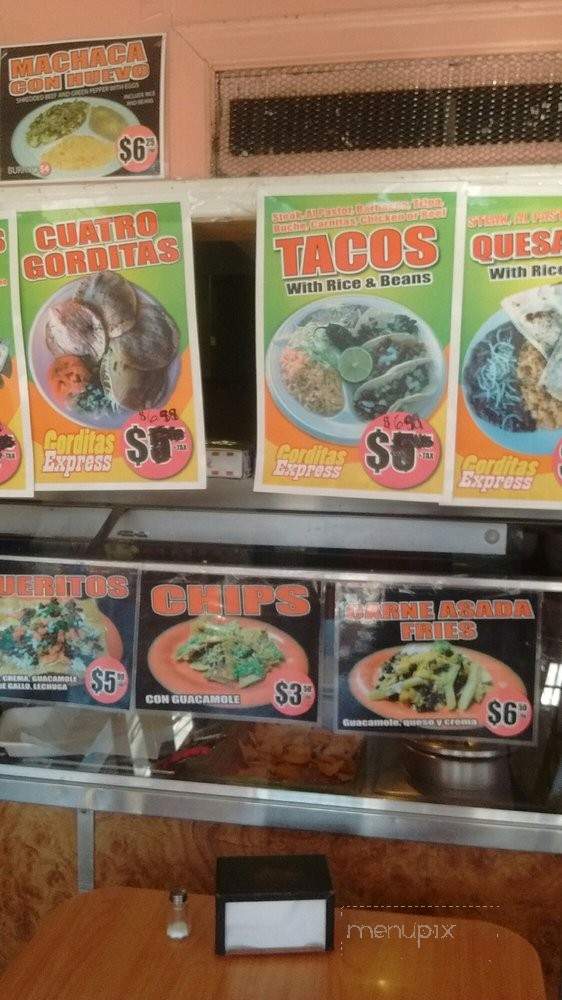 Gorditas Express - Wichita, KS menu_pic