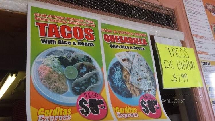 Gorditas Express - Wichita, KS menu_pic
