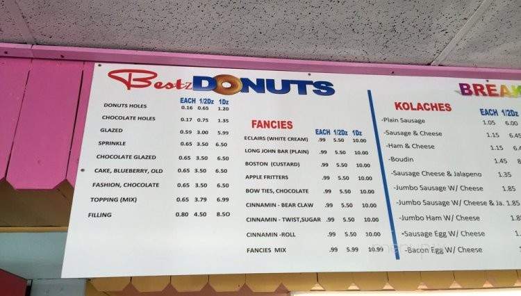 Bestz Donuts - Monroe, LA menu_pic
