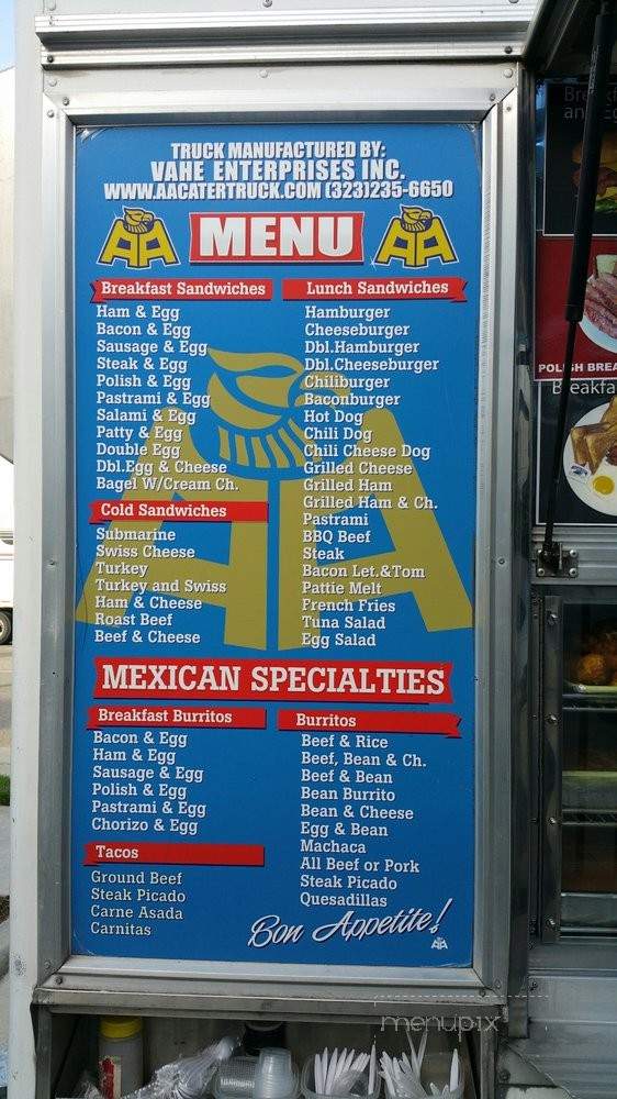 About Time Catering - Los Angeles, CA menu_pic