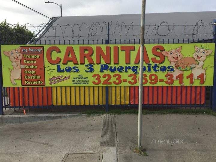 Carnitas los 3 puerquitos - Los Angeles, CA menu_pic