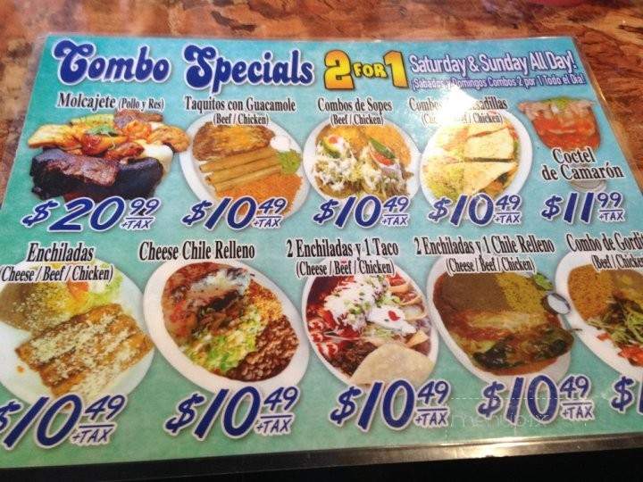 Tony' Restaurant & Mariscos - South Gate, CA menu_pic