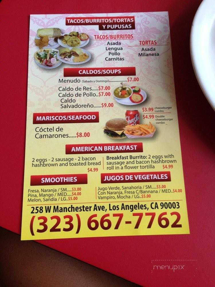 Cano's Mexican Restaurant - Los Angeles, CA menu_pic
