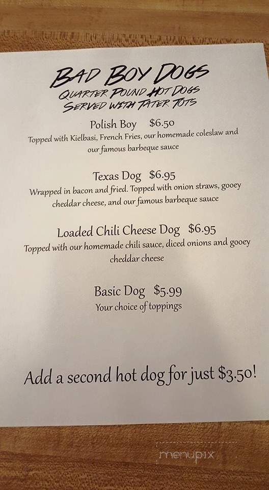 Just Fred's - Youngstown, OH menu_pic