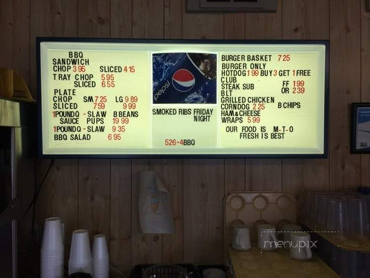 The Wood Box - Jonesville, NC menu_pic