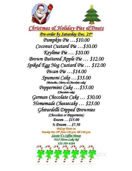 Lizzie T's - Brooksville, FL menu_pic