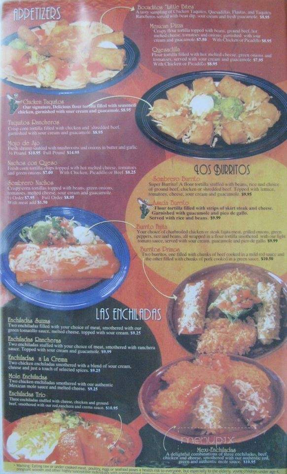 El Sombrero - Belfair, WA menu_pic