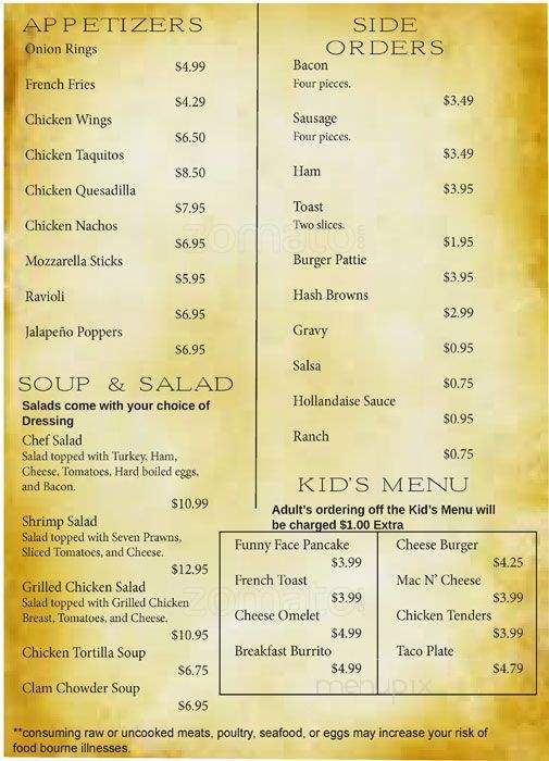 Maria's Place - Cathlamet, WA menu_pic