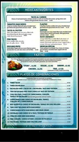 Chimi's Mexican Restaurant - Toledo, WA menu_pic