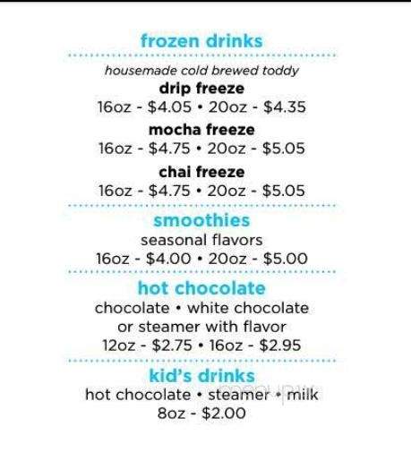 Drip Espresso Bar - Olympia, WA menu_pic
