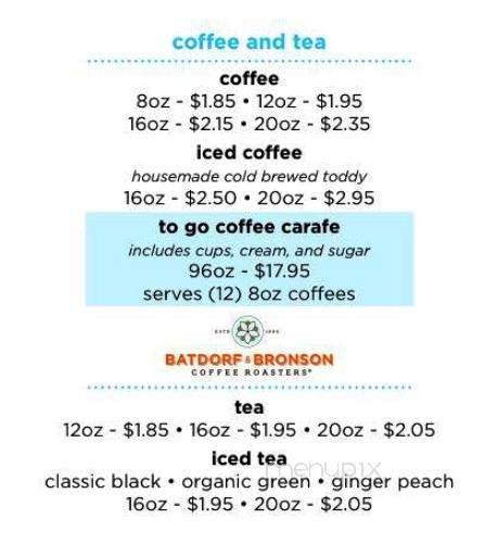 Drip Espresso Bar - Olympia, WA menu_pic