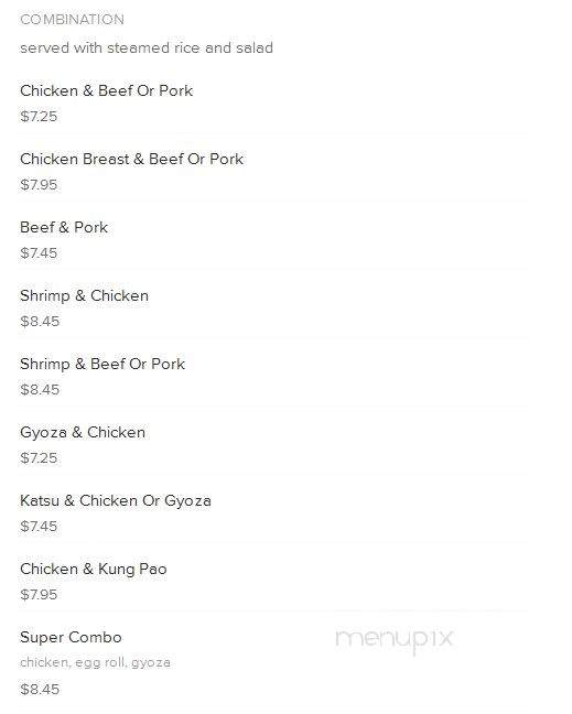 Teriyaki Time - Mount Vernon, WA menu_pic