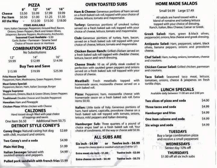 Pomona Park Pizza - Pomona Park, FL menu_pic