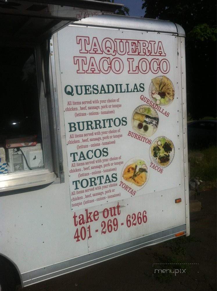 Taqueria Taco Loco Truck - New Britain, CT menu_pic
