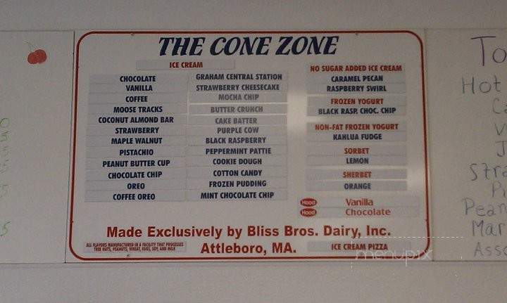 The Cone Zone - Exeter, RI menu_pic