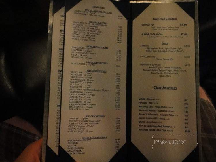The Point of View Lounge - Atlanta, GA menu_pic