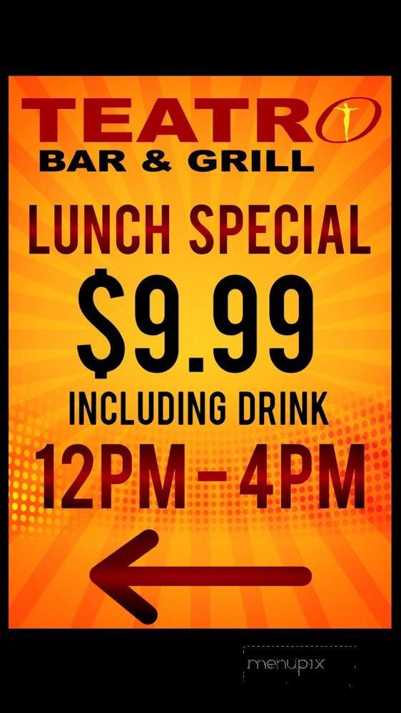 Teatro Bar & Grill - Orlando, FL menu_pic