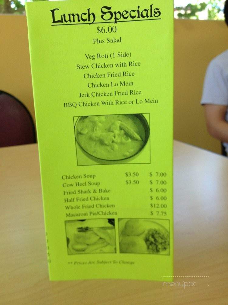 Calypso Hut - Kissimmee, FL menu_pic