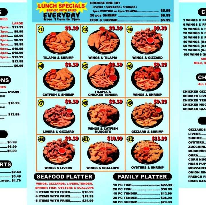 Mr. Snapper Fish & Chicken - Orlando, FL menu_pic