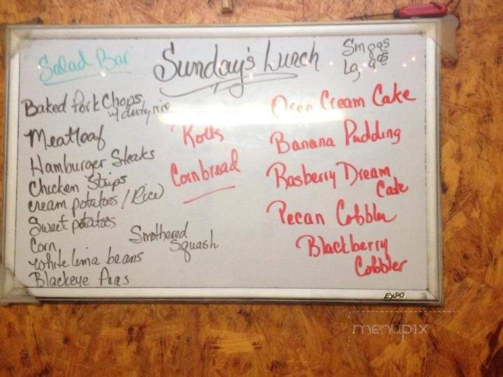 Janice's Dinner Bell Cafe - Kirbyville, TX menu_pic