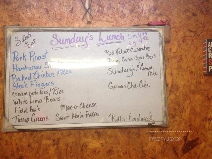 Janice's Dinner Bell Cafe - Kirbyville, TX menu_pic