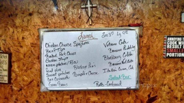 Janice's Dinner Bell Cafe - Kirbyville, TX menu_pic