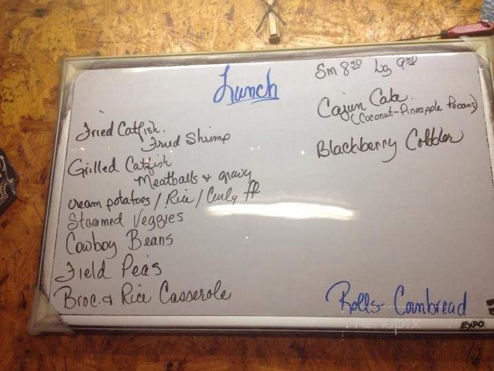 Janice's Dinner Bell Cafe - Kirbyville, TX menu_pic