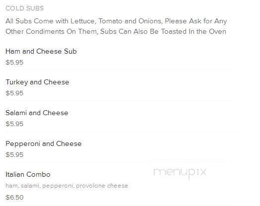 Caffe Roma - Pittsburgh, PA menu_pic