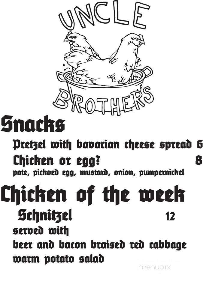 Uncle Brother's Chicken - San Francisco, CA menu_pic