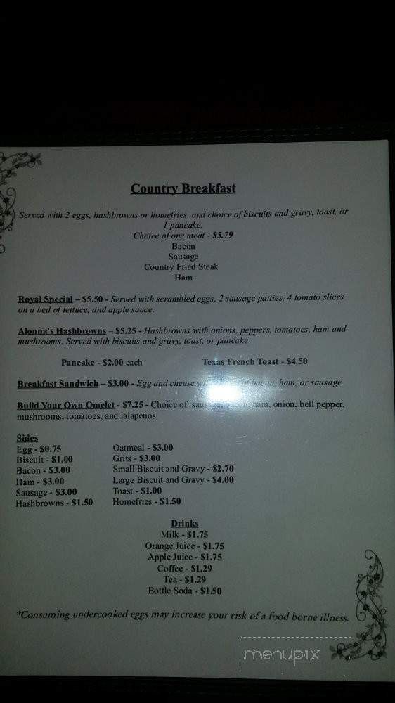 Alonna's Country Restaurant - Springfield, MO menu_pic