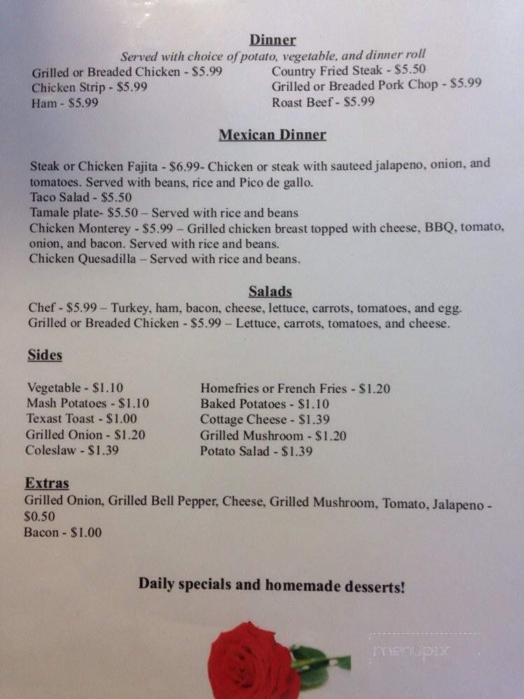 Alonna's Country Restaurant - Springfield, MO menu_pic
