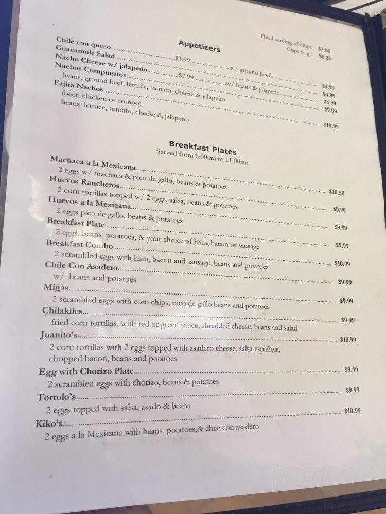 La Condesa - Midland, TX menu_pic